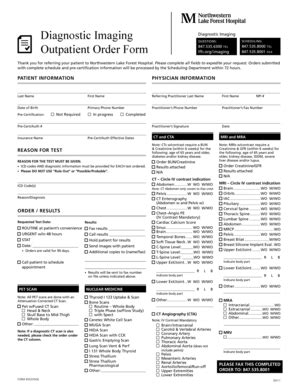 one step diagnostic order form.